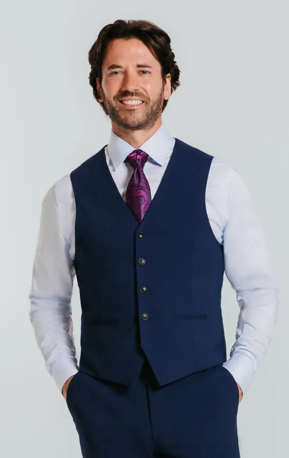Blue Slim 3 Piece Suit - photo 7 Blue Slim 3 Piece Suit - photo 7