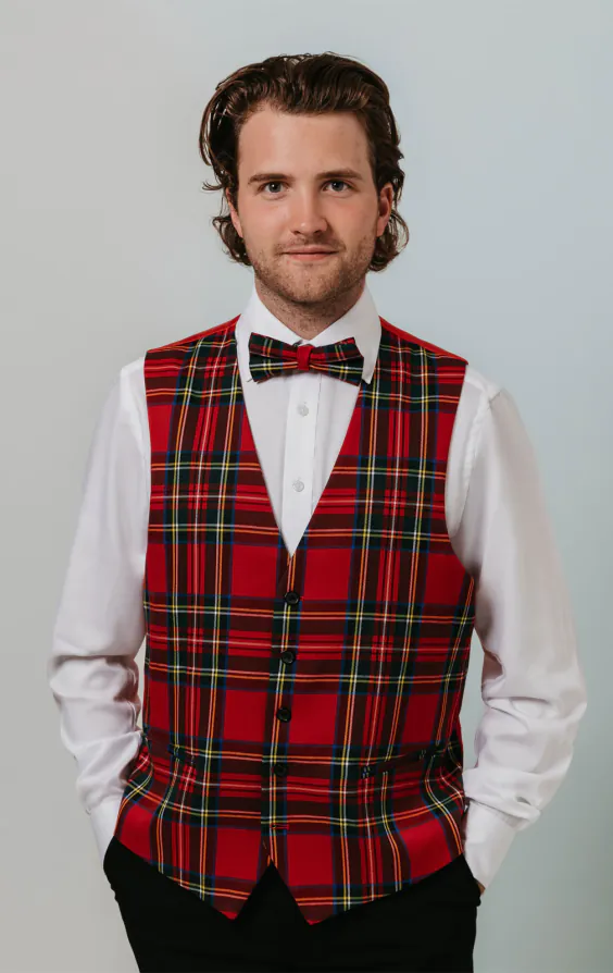 Red Tartan Vest Red Tartan Vest