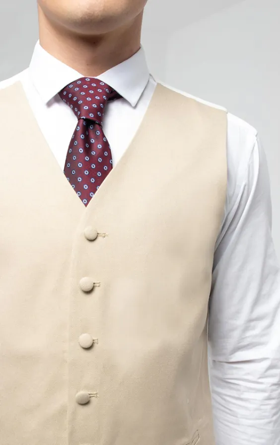 Gold/Buff Single Breasted Morning Suit Vest - photo 1 Gold/Buff Single Breasted Morning Suit Vest - photo 1