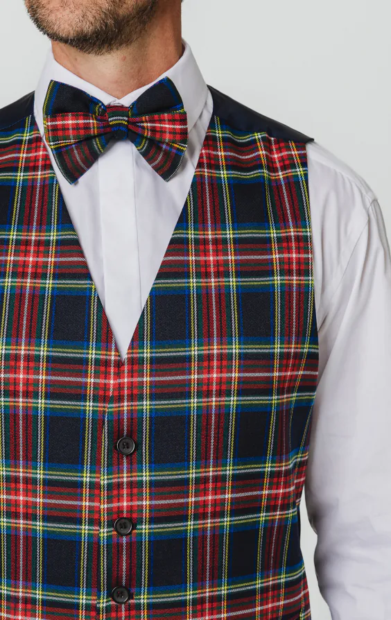 Navy Blue Tartan Vest - photo 1 Navy Blue Tartan Vest - photo 1