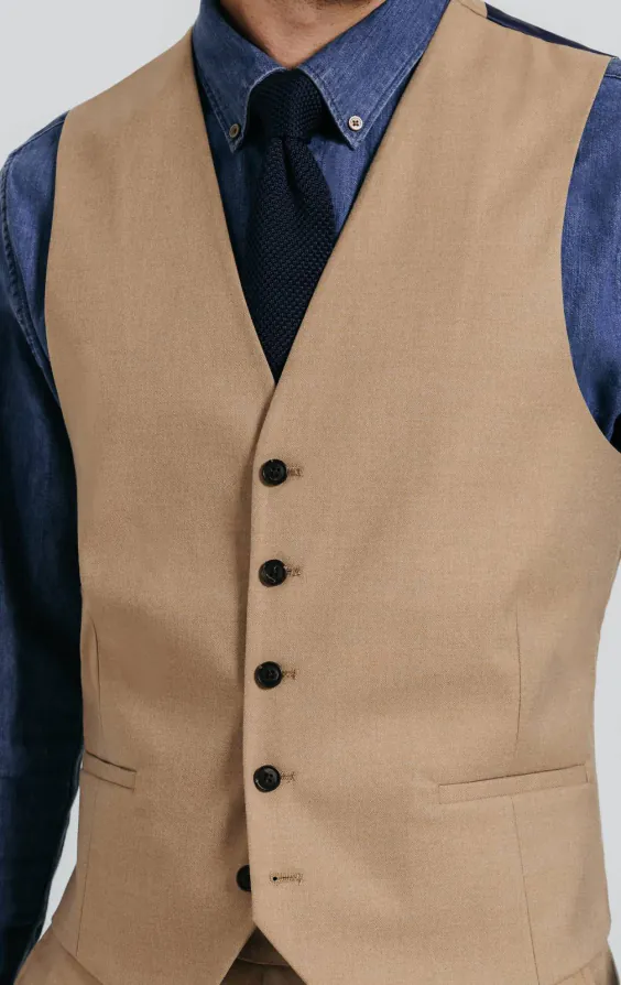 Camel Twill Vest - photo 1 Camel Twill Vest - photo 1