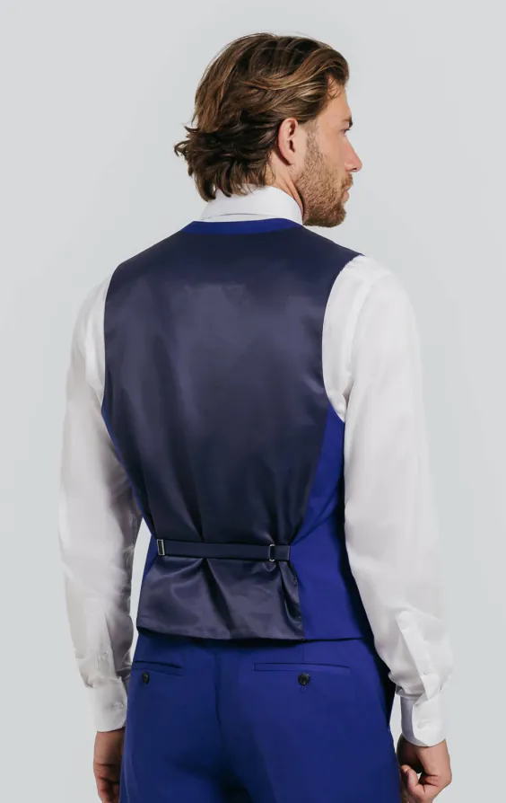 Bright Blue Double Breasted Vest - photo 2 Bright Blue Double Breasted Vest - photo 2