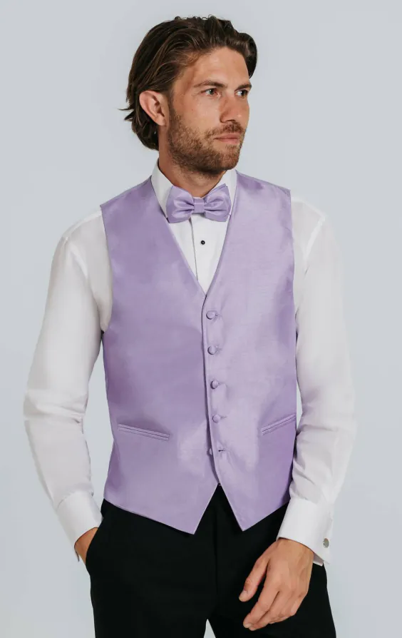 Lavender Dupion Vest Lavender Dupion Vest