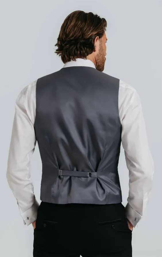 Dark Grey Dupion Vest - photo 2