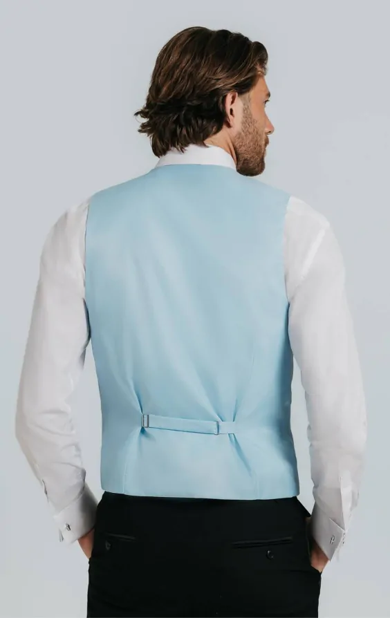 Powder blue waistcoat hotsell