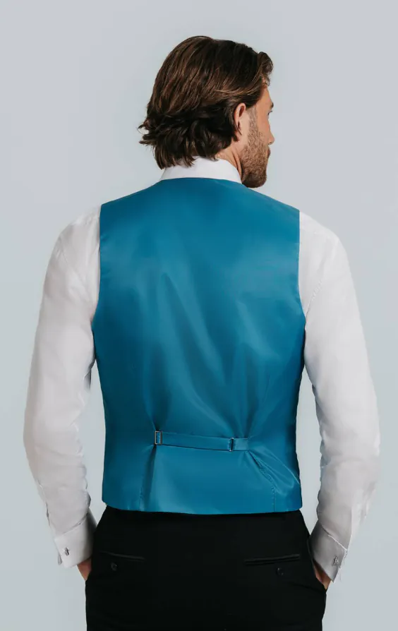 Turquoise Dupion Vest - photo 2 Turquoise Dupion Vest - photo 2