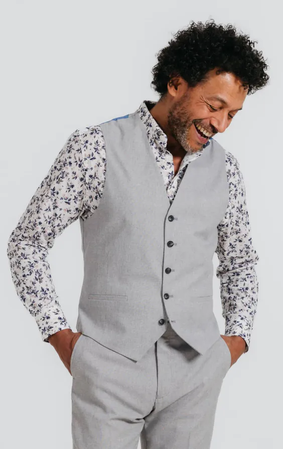 Light Grey Linen Suit Jacket - photo 8 Light Grey Linen Suit Jacket - photo 8