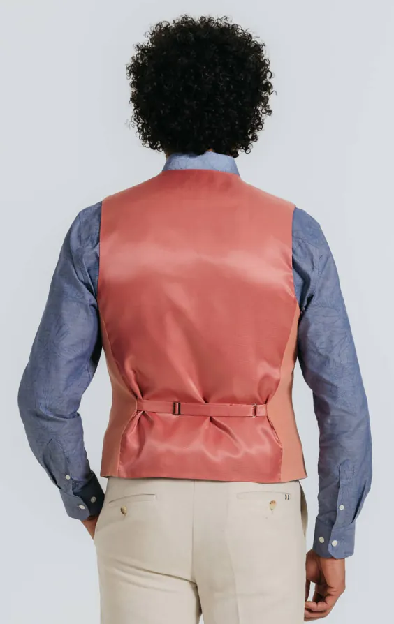 Coral Linen Twill Vest - photo 3 Coral Linen Twill Vest - photo 3