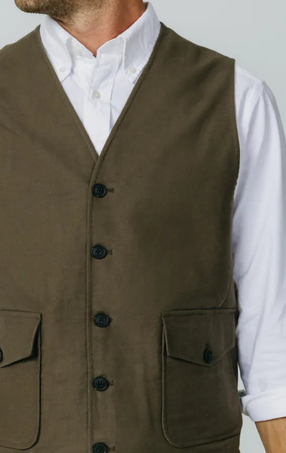Olive Moleskin Vest - photo 2 Olive Moleskin Vest - photo 2