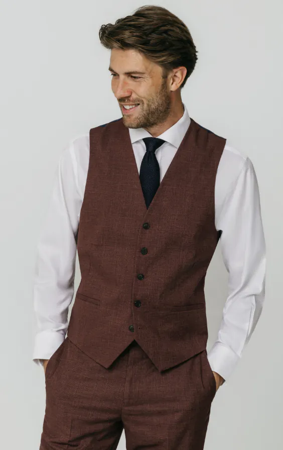 Dark Rosewood Weave Vest Dark Rosewood Weave Vest