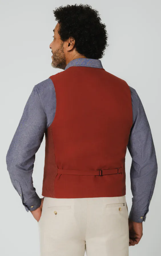 Terracotta Linen Vest - photo 3 Terracotta Linen Vest - photo 3