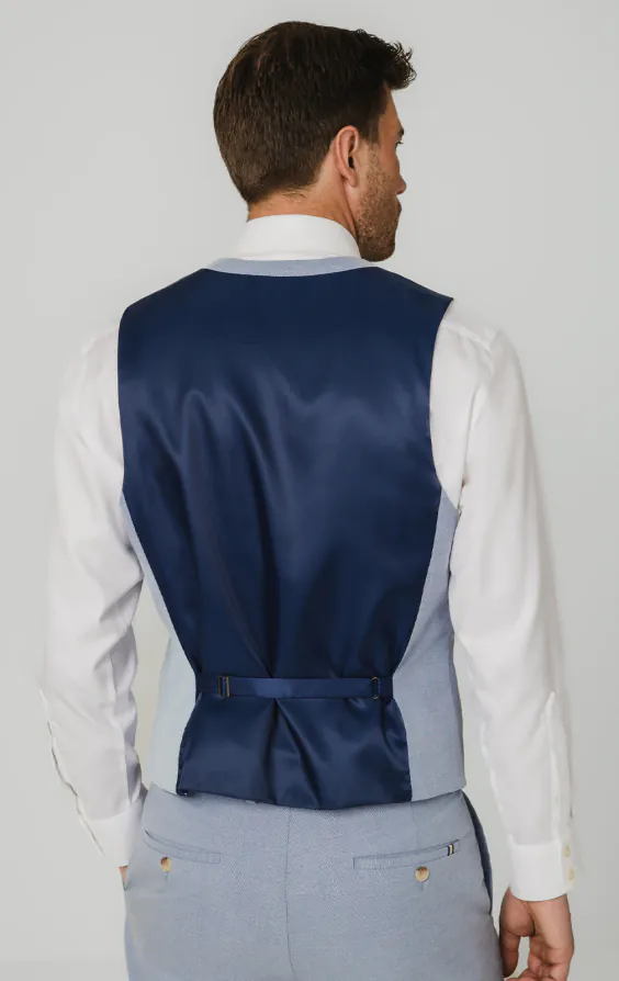Light Blue Hopsack Vest - photo 2 Light Blue Hopsack Vest - photo 2