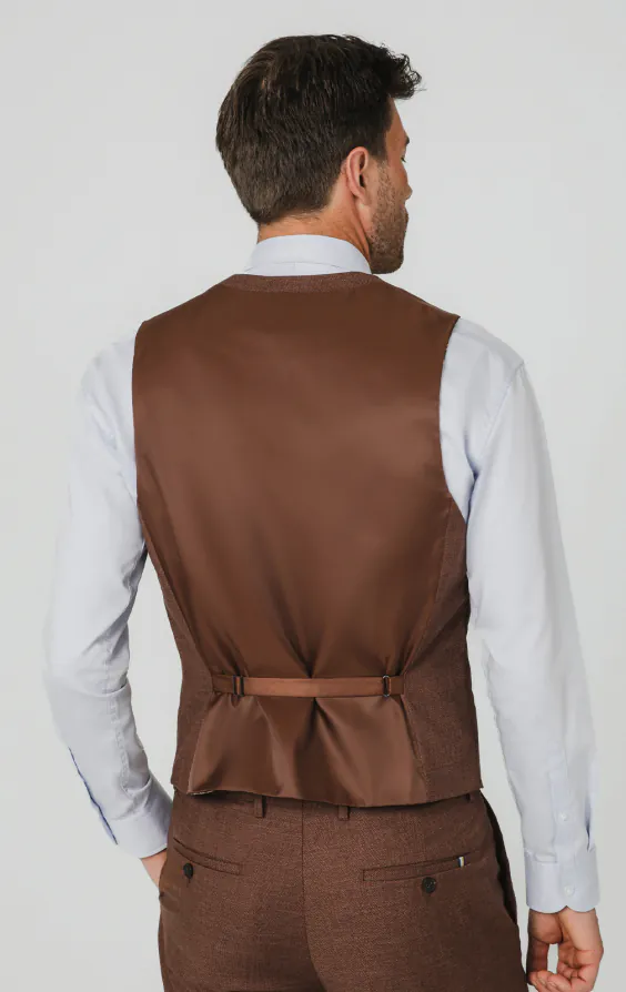 Rust Brown Textured Weave Vest - photo 2 Rust Brown Textured Weave Vest - photo 2