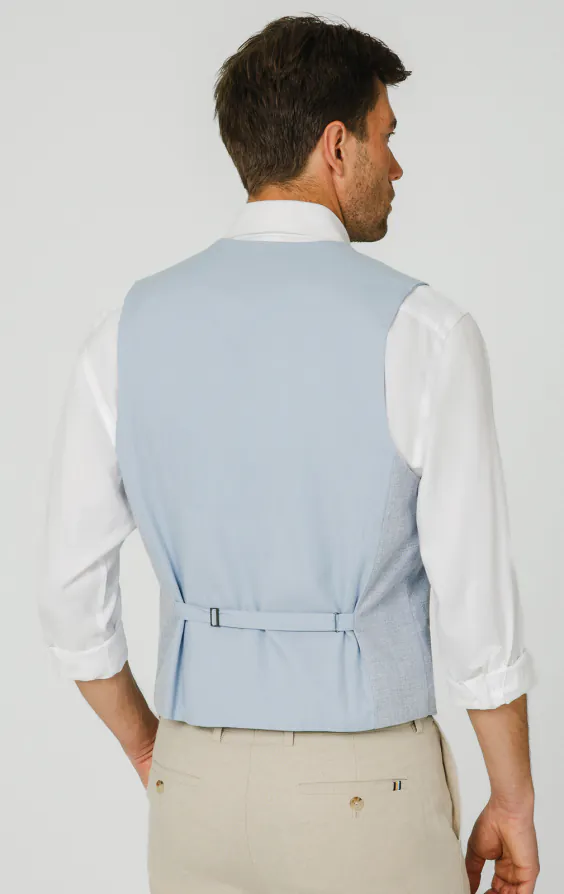 Light Blue Textured Weave Vest - photo 2 Light Blue Textured Weave Vest - photo 2