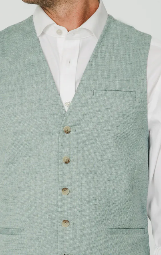 Aqua Green Textured Weave Vest - photo 1 Aqua Green Textured Weave Vest - photo 1
