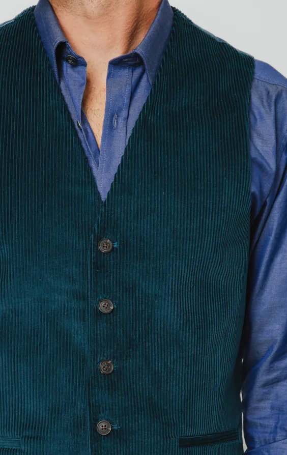 Teal Corduroy Vest - photo 1 Teal Corduroy Vest - photo 1