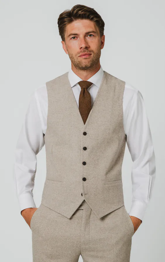 Stone Donegal Tweed Vest Stone Donegal Tweed Vest