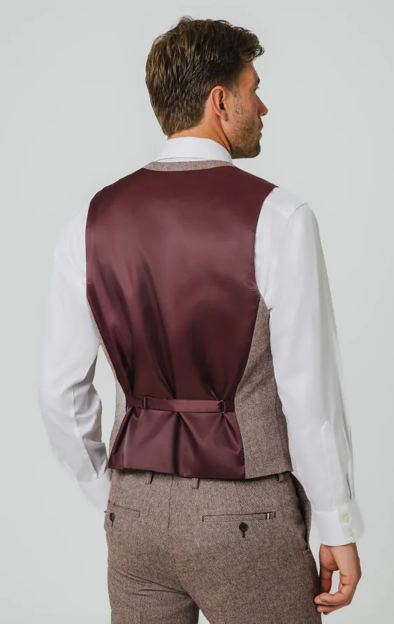 Redwood Herringbone Tweed Vest - photo 2 Redwood Herringbone Tweed Vest - photo 2