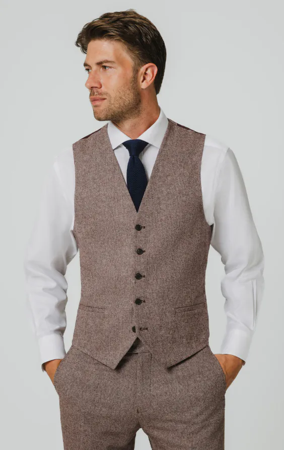 Redwood Herringbone Tweed 3 Piece Suit - photo 7
