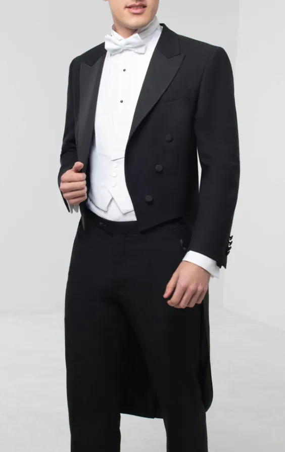 2 Piece White Tie, Tuxedo Shirt, Vest, Bow Tie & Shoes - photo 1