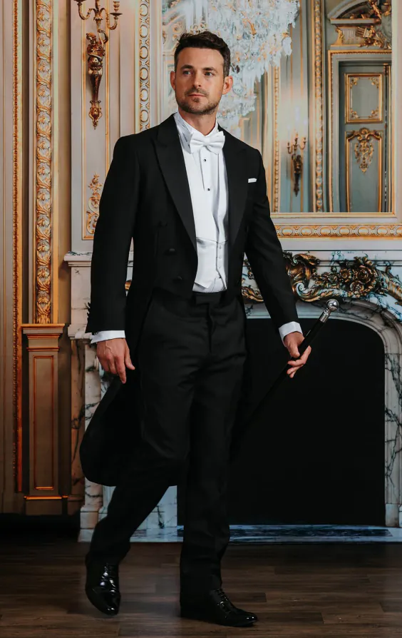 Dobell 100% Wool White Tie Piece Suit Dobell - Main Image