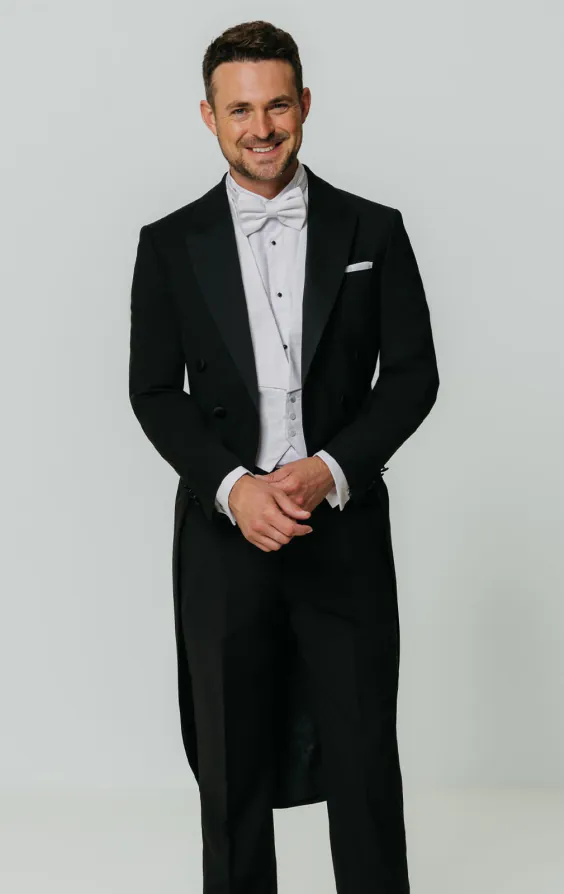 100% Wool White Tie 2 Piece Suit 100% Wool White Tie 2 Piece Suit