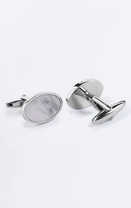Mother of Pearl Oval Cufflinks