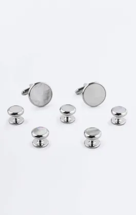 Mother of Pearl Cufflink and Stud Set
