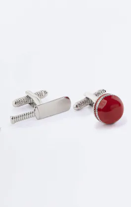Cricket Bat & Ball Cufflinks