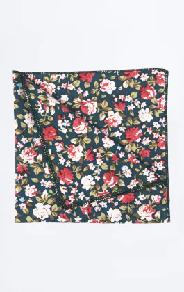 Green Multi Floral Handkerchief