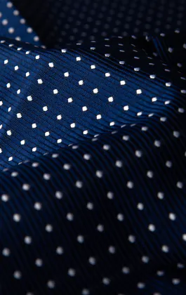 Blue with White Dot Handkerchief