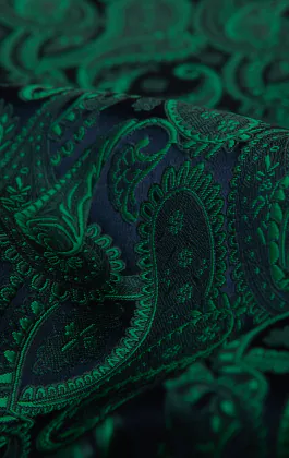 Green Paisley Handkerchief