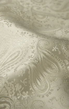 Cream Paisley Handkerchief