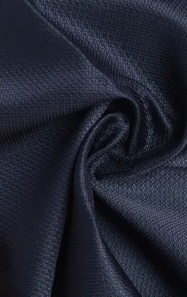Navy Textured Handkerchief