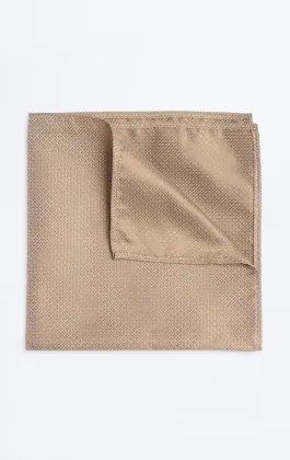 Taupe Textured Handkerchief