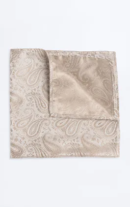 Champagne Paisley Handkerchief