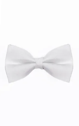 White Dupion Bow Tie