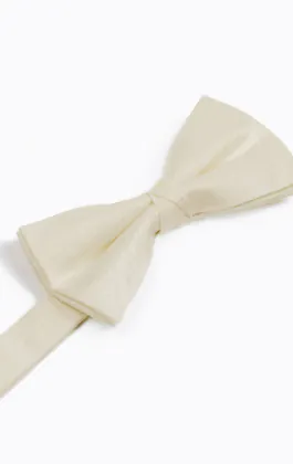 Ivory Dupion Bow Tie