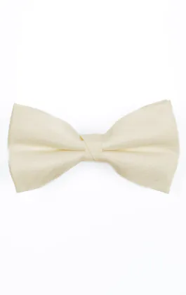 Ivory Dupion Bow Tie