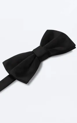 Black Bow Tie (Pre-Tied & Self-Tie)