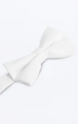 White Bow Tie (Pre-Tied & Self-Tie)