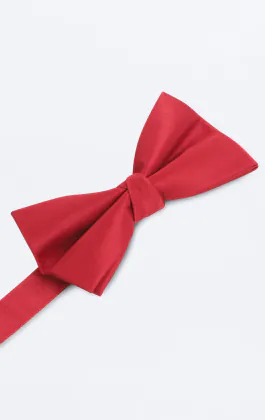 Red Bow Tie (Pre-Tied & Self-Tie)