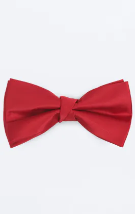 Red Bow Tie (Pre-Tied & Self-Tie)