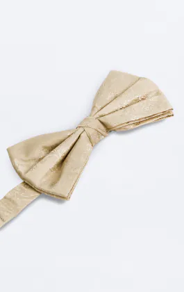 Gold Paisley Bow Tie