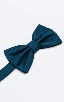 Moroccan Blue Dupion Bow Tie
