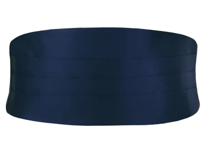 Navy Blue Poly Cummerbund