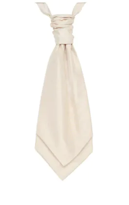 Pre-Tied Ivory Dupion Cravat