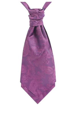 Boys Purple Paisley Cravat