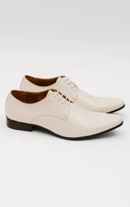White Patent Contemporary Dress Shoes