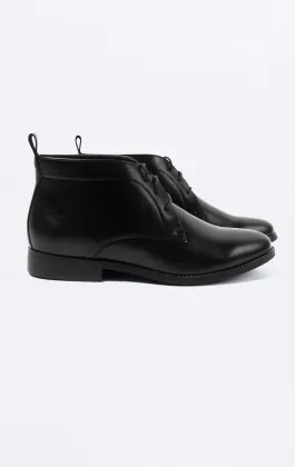 Dobell Black Lace Chukka Boots